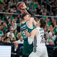 „Žalgiris“ – „Paris“ rungtynių akimirka | Eriko Ovčarenko / BNS foto nuotr. 1