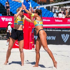 Ieva Dumbauskaitė ir Gerda Grudzinskaitė („Volleyball World“ nuotr.) | Organizatorių nuotr. 8