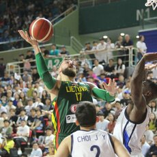 Lietuva – Pietų Korėja rungtynių akimirka | krepsinionamai.lt nuotr. 42