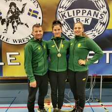 Aivaras Kaselis, Danutė Domikaitytė ir Kamilė Gaučaitė | imtynes.lt nuotr. 6