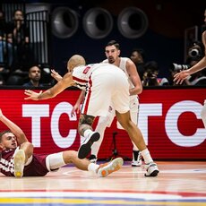 Prancūzija - Latvija rungtynių akimirka | FIBA nuotr. 55