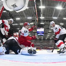 Danija – Šveicarija rungtynių akimirka | IIHF nuotr. 15