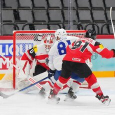 Austrija – Prancūzija rungtynių akimirka | IIHF nuotr. 2
