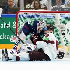 Latvijos – JAV rungtynių akimirka | IIHF nuotr. 31