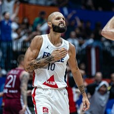 Prancūzija - Latvija rungtynių akimirka | FIBA nuotr. 32
