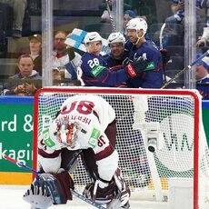 Latvijos – JAV rungtynių akimirka | IIHF nuotr. 11
