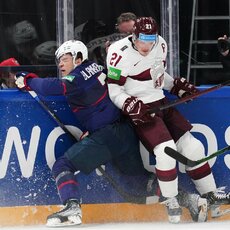 Latvijos – JAV rungtynių akimirka | IIHF nuotr. 19