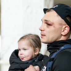 Sergejaus Maslobojevo pasitikimas | Luko Balandžio / BNS foto nuotr. 15