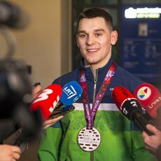 Kristupas Šleiva grįžo su Europos imtynių čempionato medaliu | Roko Lukoševičiaus/BNS Foto nuotr. 11