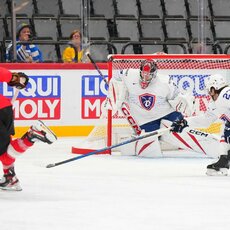 Austrija – Prancūzija rungtynių akimirka | IIHF nuotr. 27