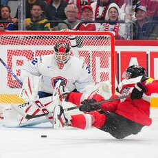 Austrija – Prancūzija rungtynių akimirka | IIHF nuotr. 46