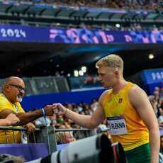 Olimpinis vyrų disko metimo finalas | Kipro Štreimikio/LTOK nuotr. 96