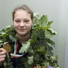 Boksininės G.Diekontaitės pasitikimas Vilniaus oro uoste l Manto Stankevičiaus nuotr. 3