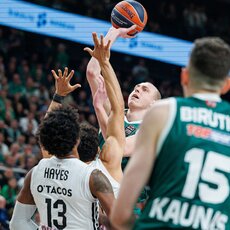 „Žalgiris“ – „Paris“ rungtynių akimirka | Eriko Ovčarenko / BNS foto nuotr. 41
