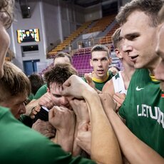 Lietuva – Prancūzija rungtynių akimirka  | Allos Fedorčenko ir Manto Stankevičiaus nuotr. 5