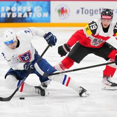 Austrija – Prancūzija rungtynių akimirka | IIHF nuotr. 19