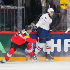 Austrija – Prancūzija rungtynių akimirka | IIHF nuotr. 4