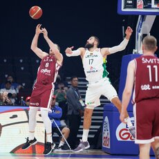 Lietuva - Latvija rungtynių galerija | BNS nuotr. 9