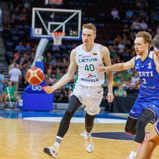 Lietuva - Estija rungtynių akimirka | BNS nuotr. 1