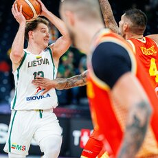 Lietuva – Juodkalnija rungtynių akimirka | Eriko Ovčarenko / BNS foto nuotr. 16