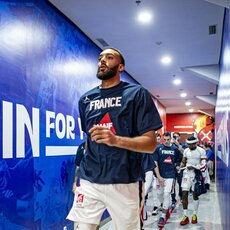 Prancūzija - Latvija rungtynių akimirka | FIBA nuotr. 1