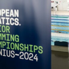 Europos jaunimo plaukimo čempionato Vilniuje pristatymas | Pauliaus Peleckio / BNS foto nuotr. 13