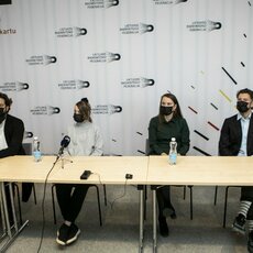 Lietuvos badmintono federacijos spaudos konferencija ir treniruotė | Pauliaus Peleckio / BNS foto nuotr. 3