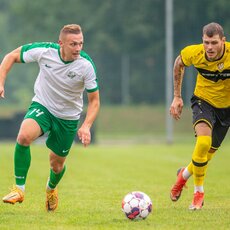 Lietuvos mažojo futbolo čempionato rungtynių akimirka (2023-08-26, Naujoji Akmenė) | Evaldo Šemioto nuotr. 6