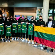 Krepšinio namuose į olimpinę atranką išlydėta Lietuvos trijulių krepšinio rinktinė | Žygimanto Vingelio nuotr. 3
