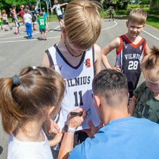 Žygimantas Janavičius apsilankė SKM stovykloje | Sauliaus Čirbos nuotr. 9