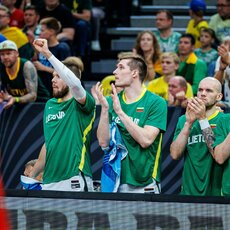 Lietuva – Juodkalnija rungtynių akimirka | Eriko Ovčarenko / BNS foto nuotr. 17