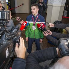 Kristupas Šleiva grįžo su Europos imtynių čempionato medaliu | Roko Lukoševičiaus/BNS Foto nuotr. 13