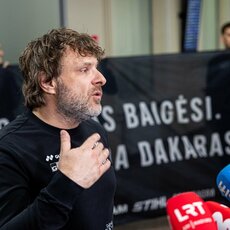 Benediktas Vanagas sugrįžo į Lietuvą | Pauliaus Peleckio / BNS foto nuotr. 13