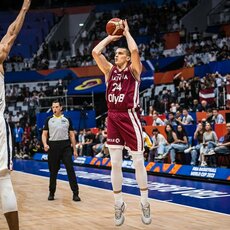 Prancūzija - Latvija rungtynių akimirka | FIBA nuotr. 14
