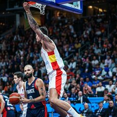Prancūzija – Ispanija rungtynių akimirka | FIBA nuotr. 29