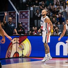 Prancūzija - Latvija rungtynių akimirka | FIBA nuotr. 45