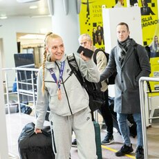 Grįžo Europos bokso čempionato bronzos medalininkė Ana Starovoitova | Pauliaus Peleckio / BNS foto nuotr. 1