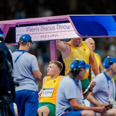Olimpinis vyrų disko metimo finalas | Kipro Štreimikio/LTOK nuotr. 169