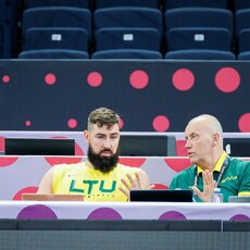 Lietuvos rinktinės treniruotė | Eriko Ovčarenko / BNS foto nuotr. 6