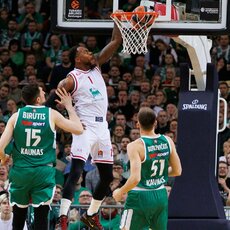 „Žalgiris“ – „AX Armani“ rungtynių akimirka | Eriko Ovčarenko / BNS foto nuotr. 17