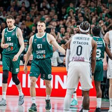 „Žalgiris“ – „Paris“ rungtynių akimirka | Eriko Ovčarenko / BNS foto nuotr. 32