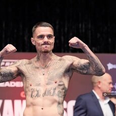 Vasilijaus Lomačenkos ir George‘o Kambosos svėrimų procedūra | Organizatorių nuotr. 1