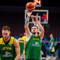 Lietuvos rinktinės treniruotė | Skirmanto Lisausko/BNS Foto nuotr. 30