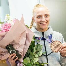 Grįžo Europos bokso čempionato bronzos medalininkė Ana Starovoitova | Pauliaus Peleckio / BNS foto nuotr. 6