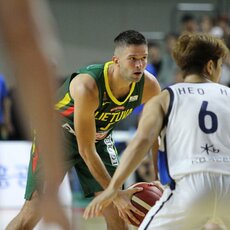 Lietuva – Pietų Korėja rungtynių akimirka | krepsinionamai.lt nuotr. 41