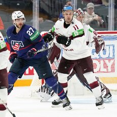 Latvijos – JAV rungtynių akimirka | IIHF nuotr. 23