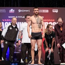 Vasilijaus Lomačenkos ir George‘o Kambosos svėrimų procedūra | Organizatorių nuotr. 14