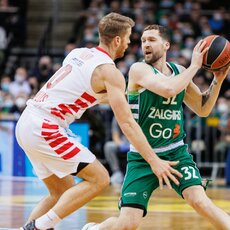 „Žalgiris“ – „Olympiacos“ rungtynių akimirka | Eriko Ovčarenko / BNS foto nuotr. 15