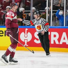 Latvija – Švedija rungtynių akimirka | IIHF nuotr. 31