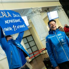 Vilniaus oro uostaVaidotas Žalae sutikti Dakaro dalyviai | BNS nuotr. 36